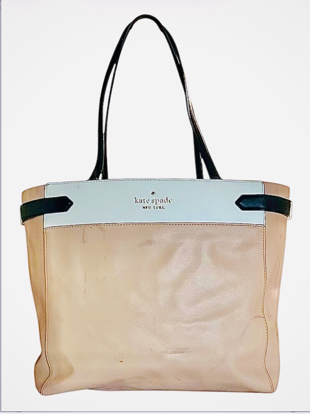 Kate Spade Tri-Color Saffiano Leather Large Zipper Tote Bag